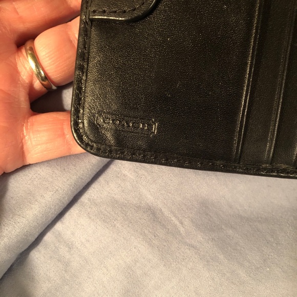 Coach New York black leather bifold wallet - Picture 4 of 7